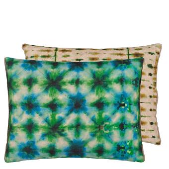 Подушка CCDG1389, Shibori, Emerald, Designers Guild 45 x 60см 